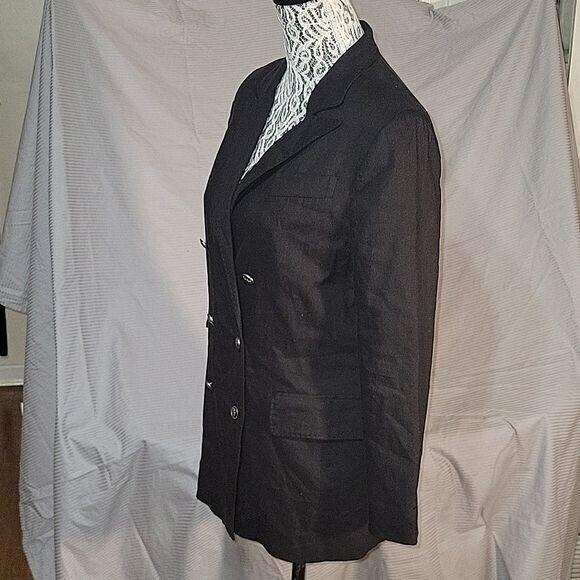 ANTONIO‎ MELANI Women's Fitted Suit Jacket Business Casual  Lined Blend 8 Black - Picture 4 of 9